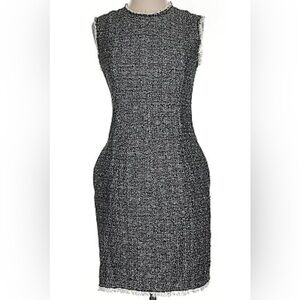 Rebecca Taylor Elegant Black Tweed Dress gossip girl Chanel size 2